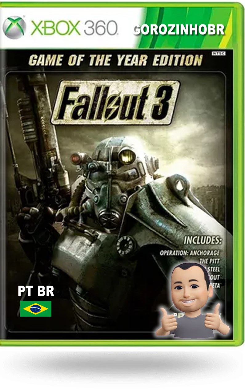 FALLOUT 3 + PTBR ( XBOX 360 RGH )